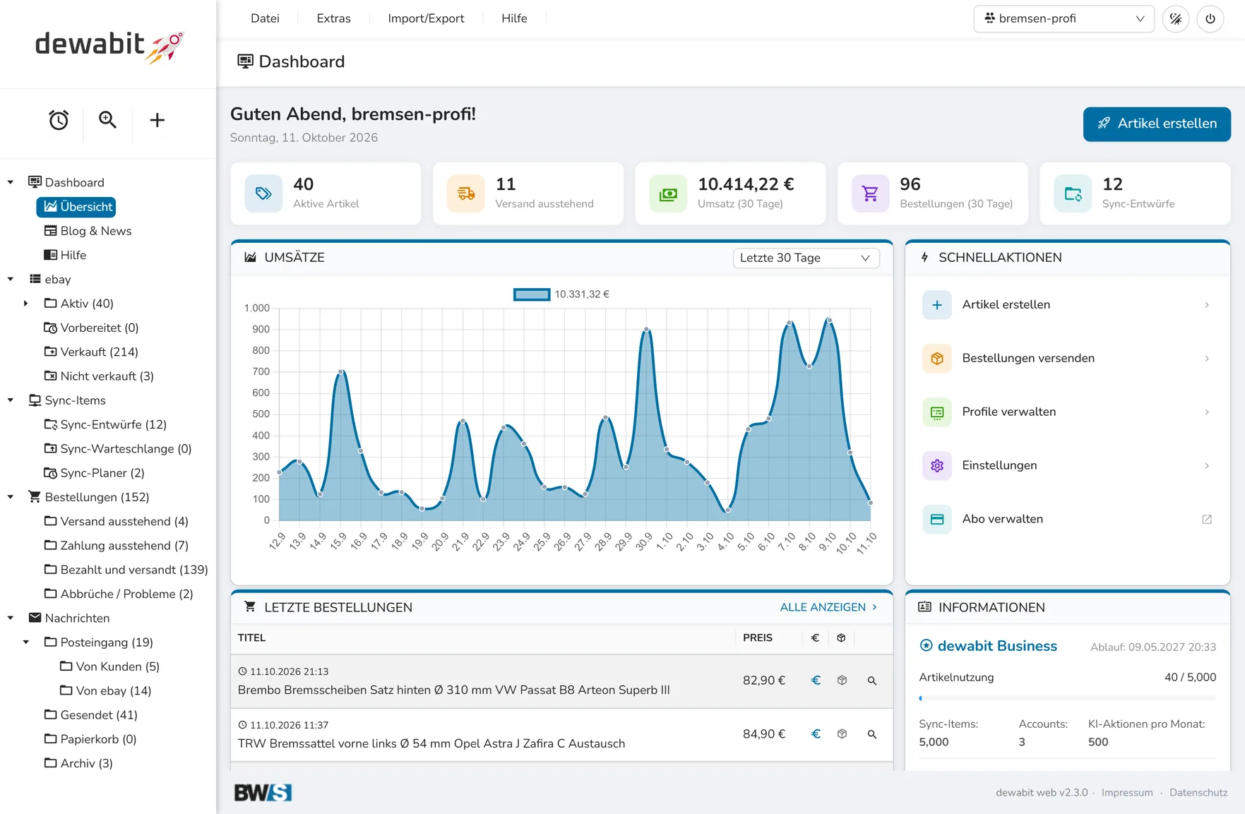 dewabit web dashboard