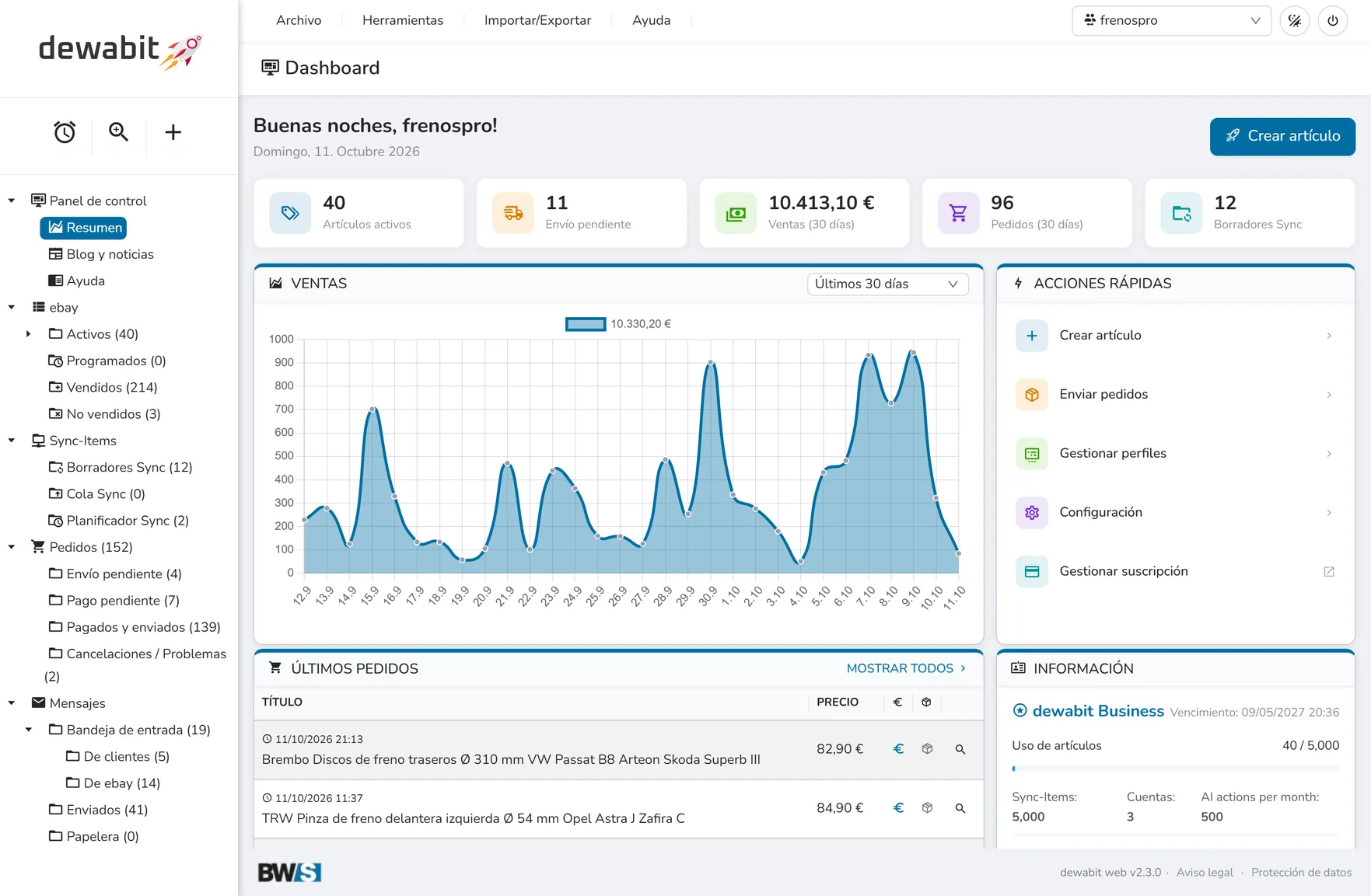 dewabit web dashboard